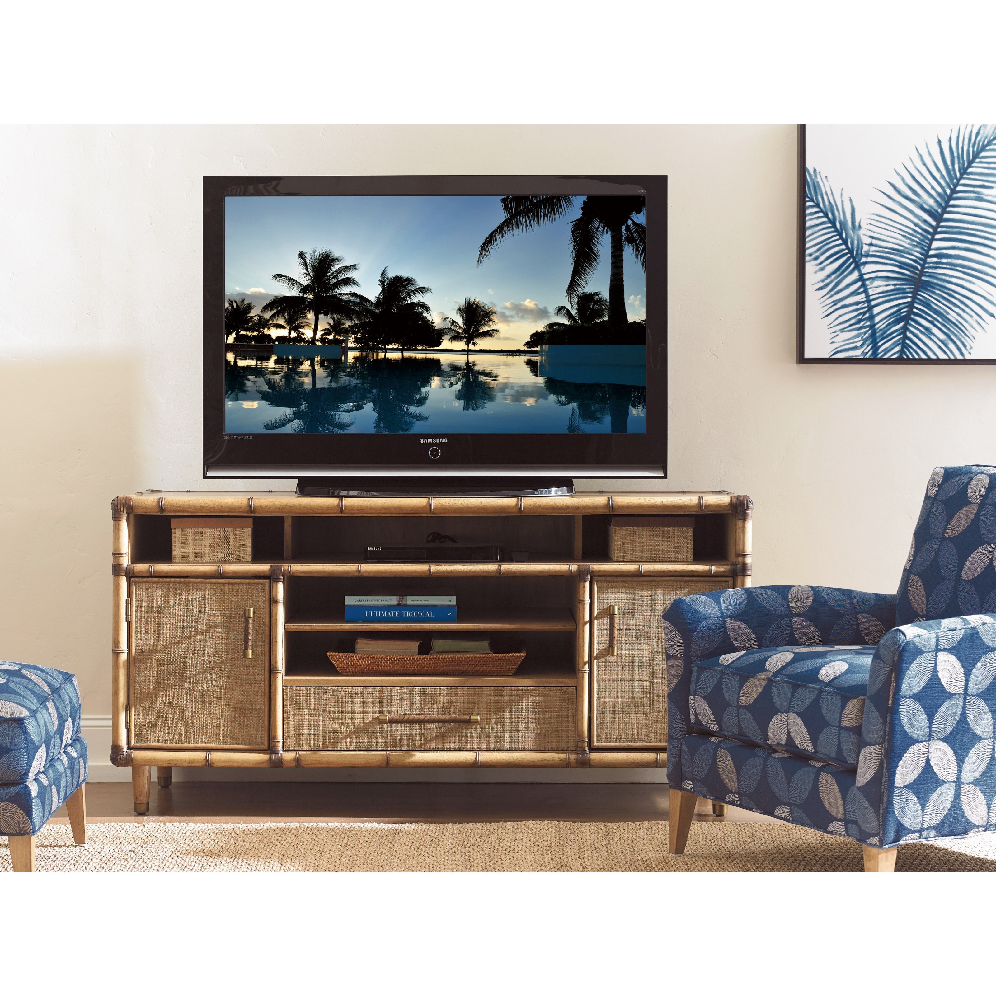 Tommy Bahama Home Twin Palms 558907 Windjammer 64" TV Console with